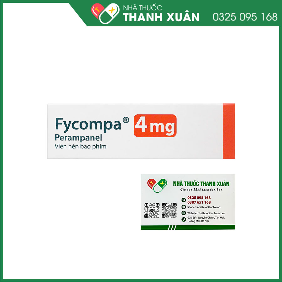 Fycompa 4mg điều trị bổ trợ cơn động kinh